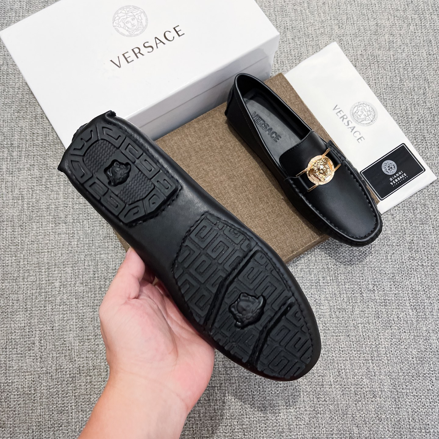 Versace Male Basic Shoes Breathable