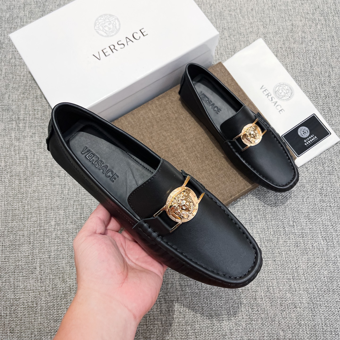 Versace Male Basic Shoes Breathable