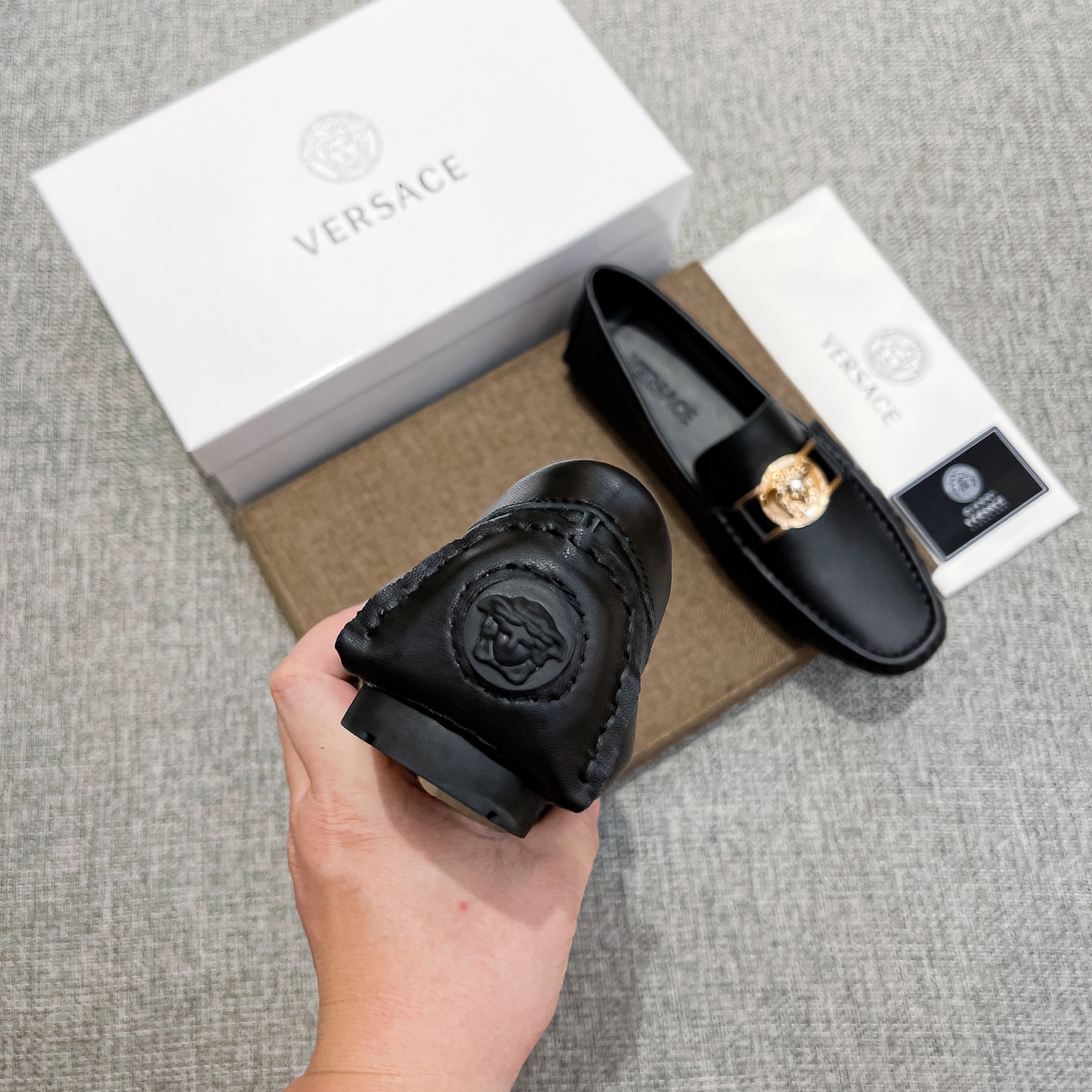 Versace Male Basic Shoes Breathable