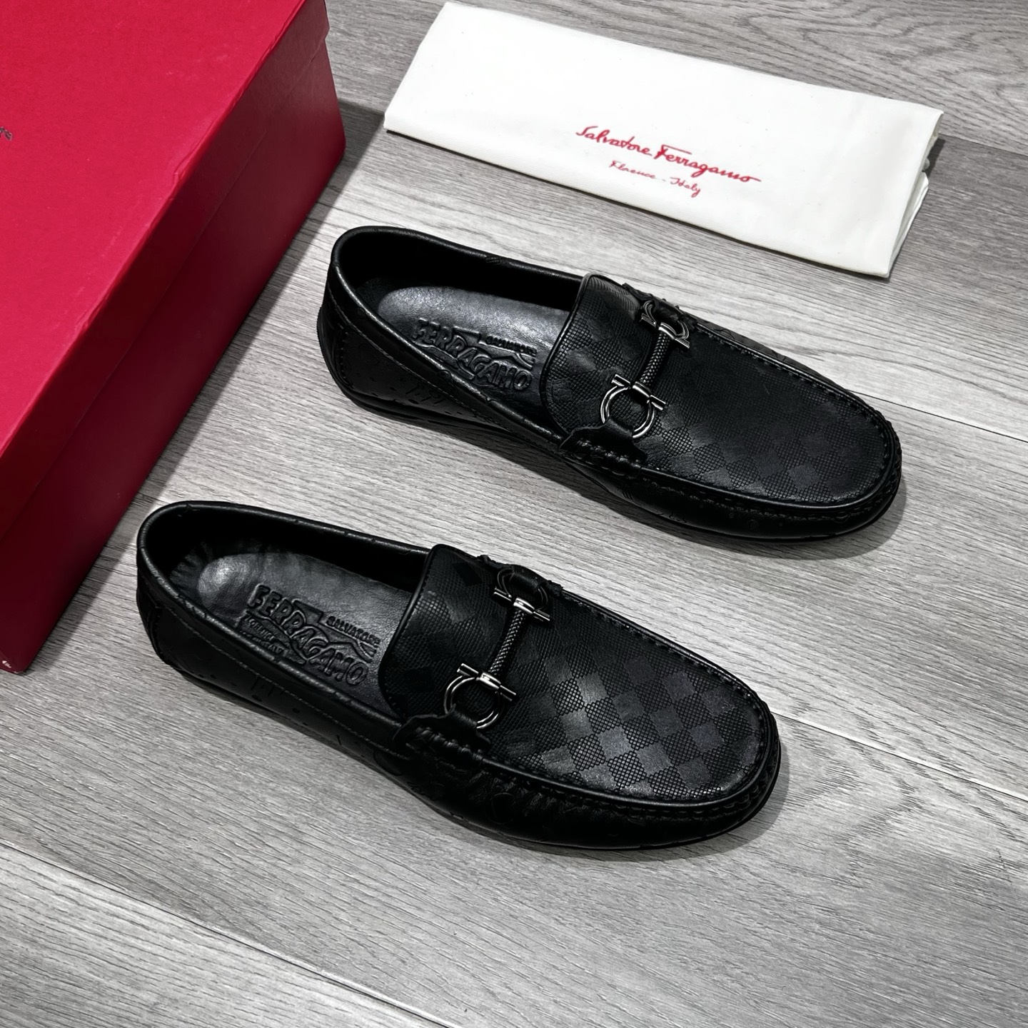 Ferragamo Male Loafers Cow Leather