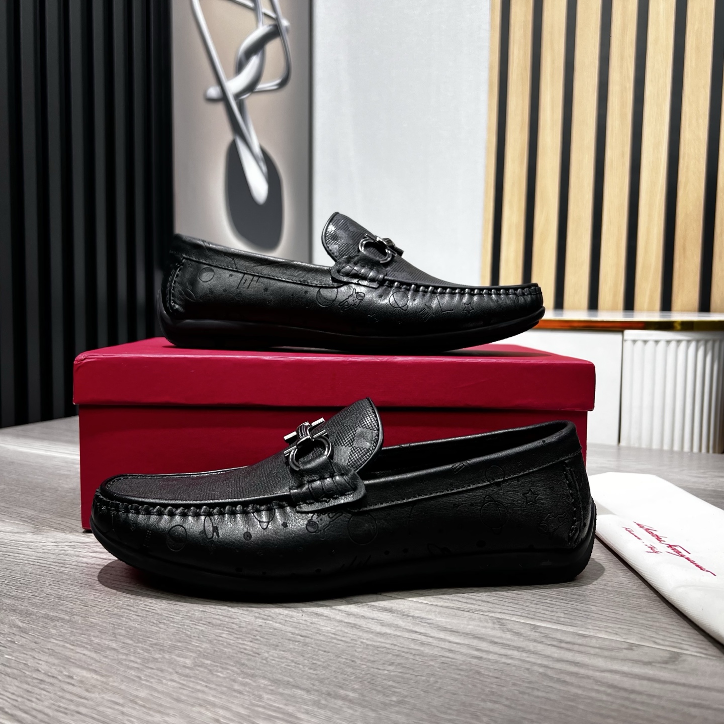 Ferragamo Male Loafers Cow Leather
