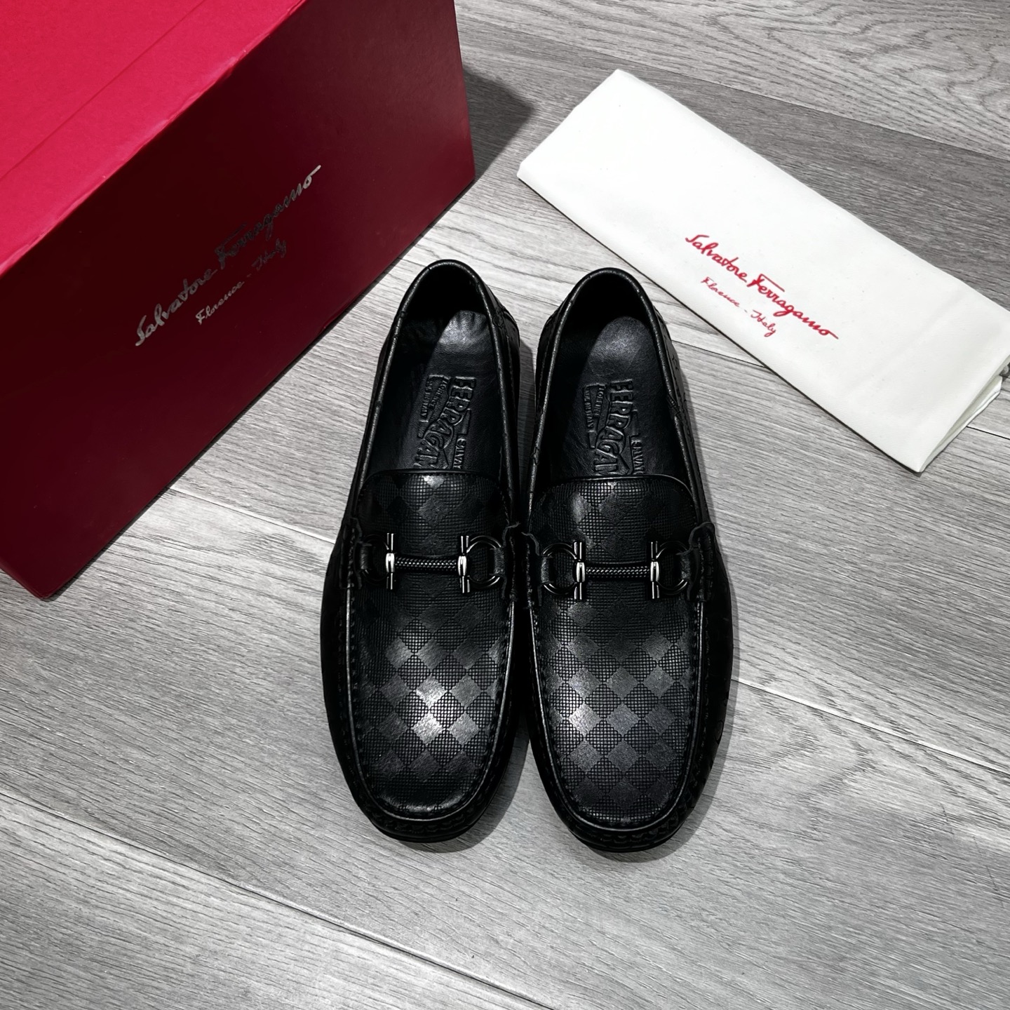 Ferragamo Male Loafers Cow Leather