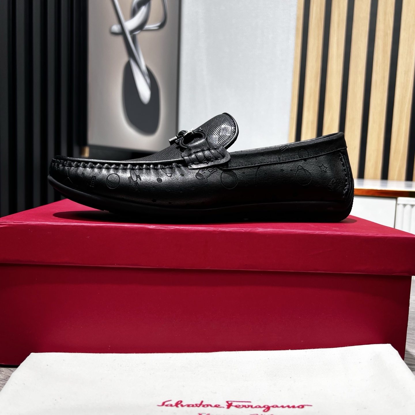 Ferragamo Male Loafers Cow Leather
