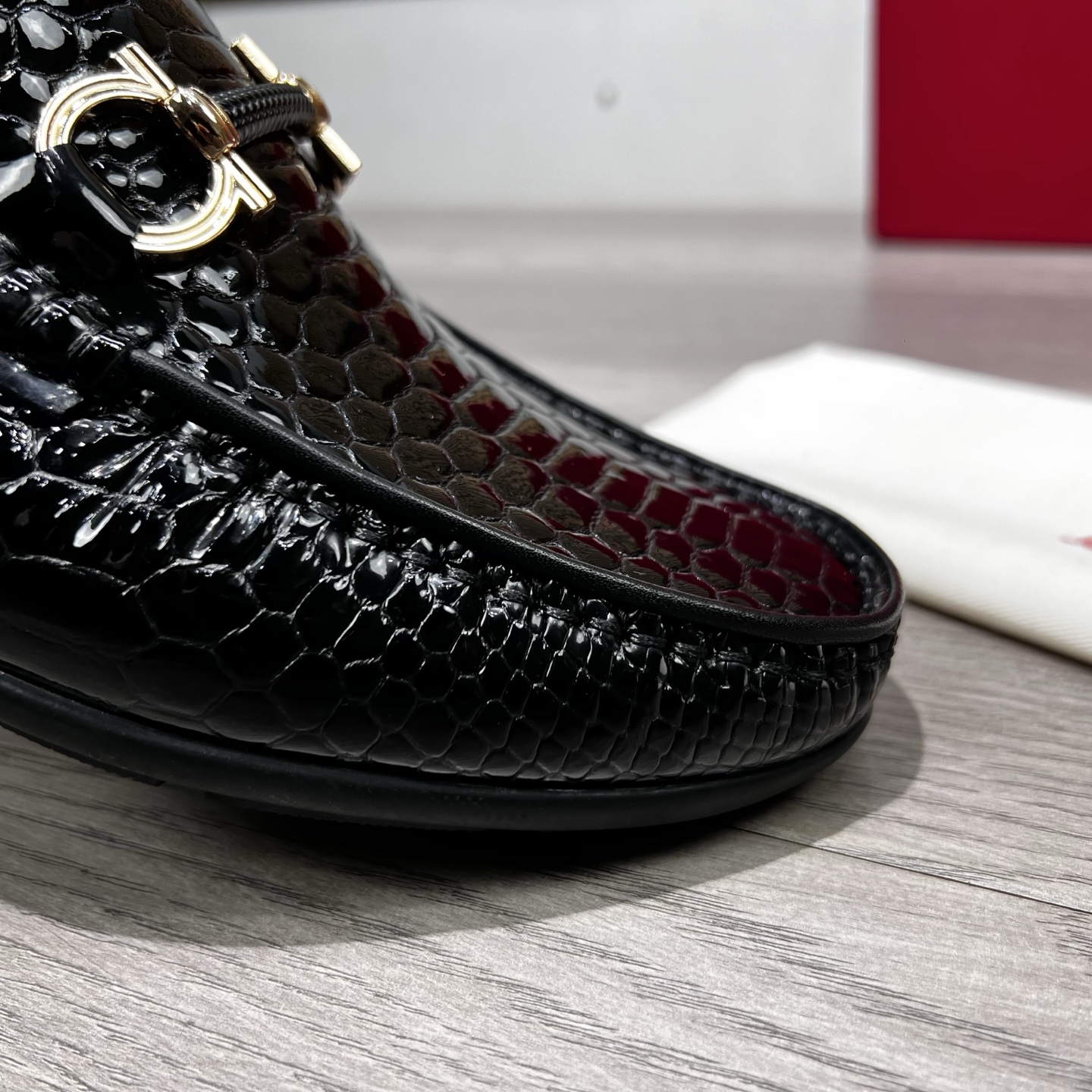 Ferragamo Male Loafers Cow Leather