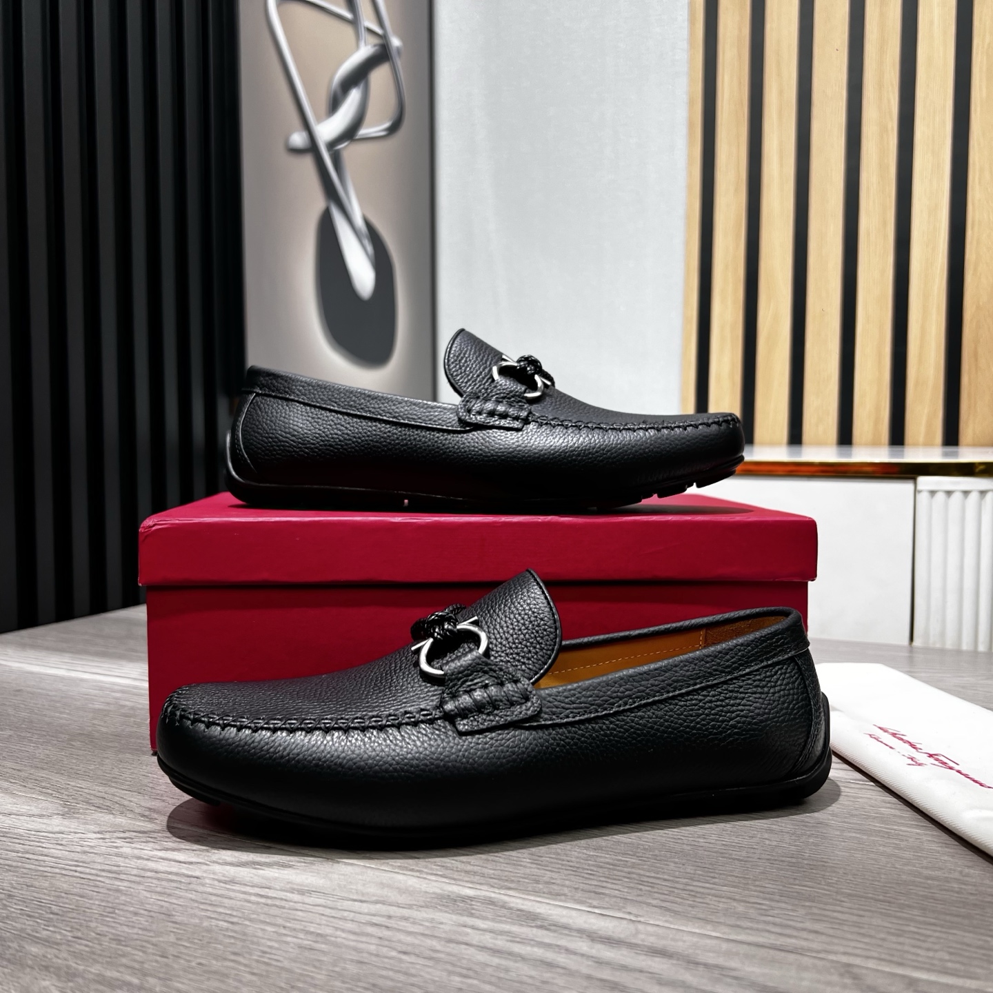 Ferragamo Male Loafers Cow Leather