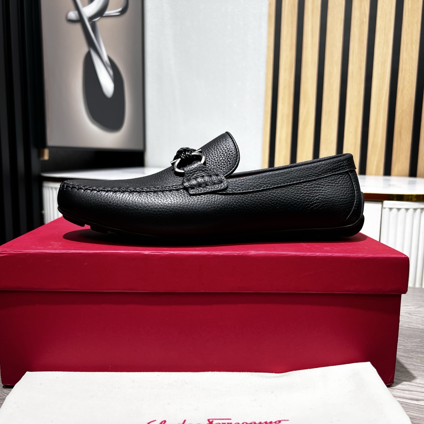 Ferragamo Male Loafers Cow Leather