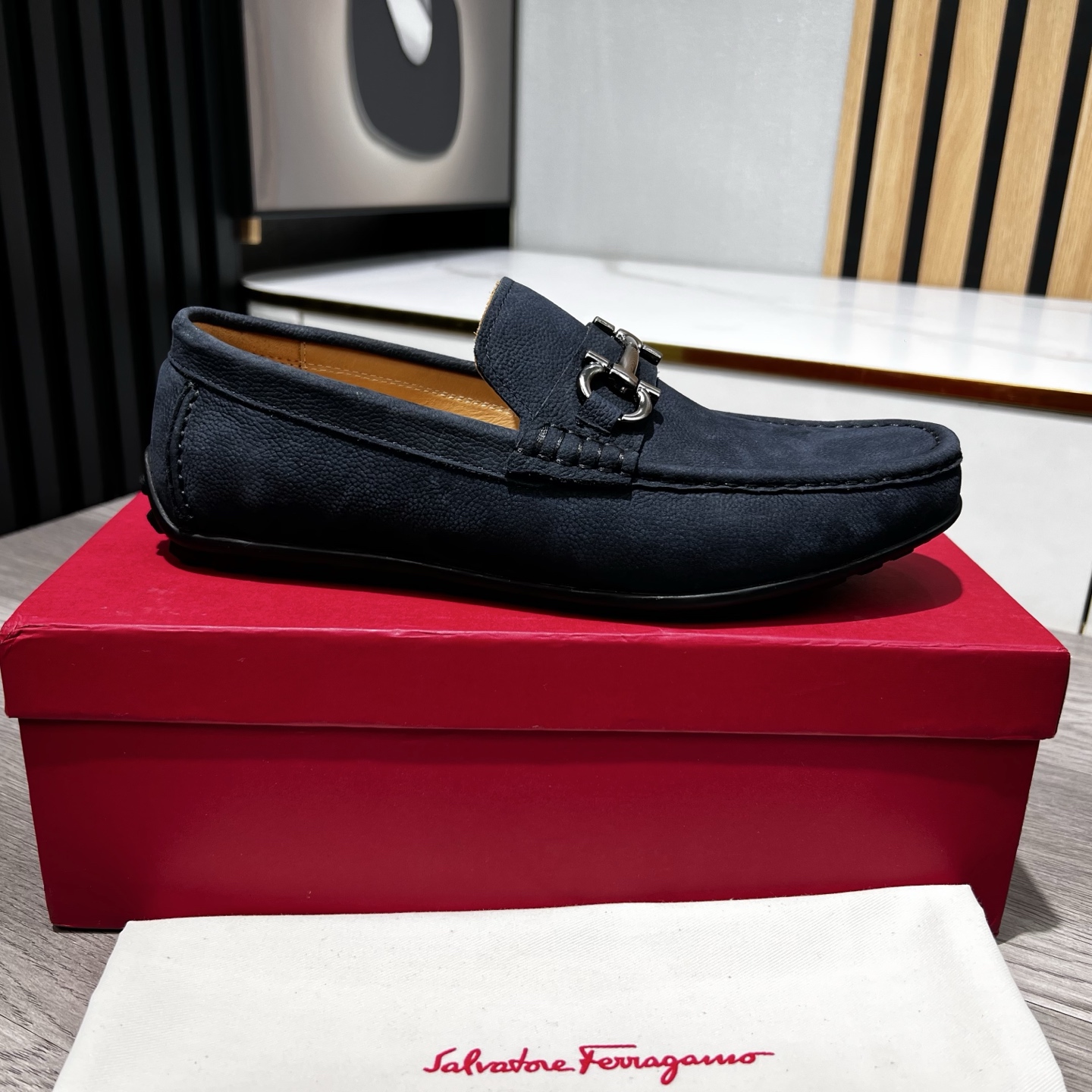 Ferragamo Male Loafers Cow Leather