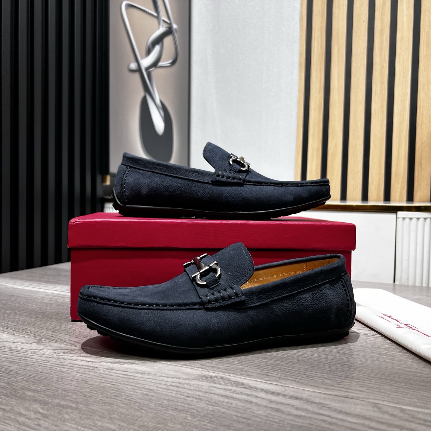 Ferragamo Male Loafers Cow Leather