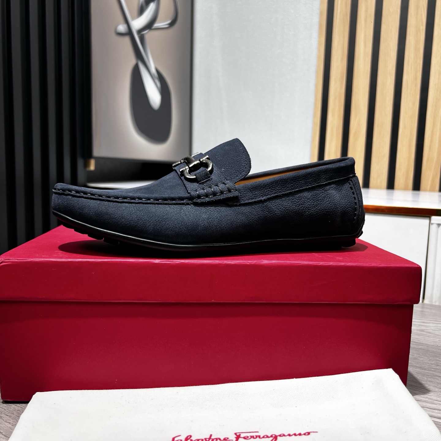 Ferragamo Male Loafers Cow Leather