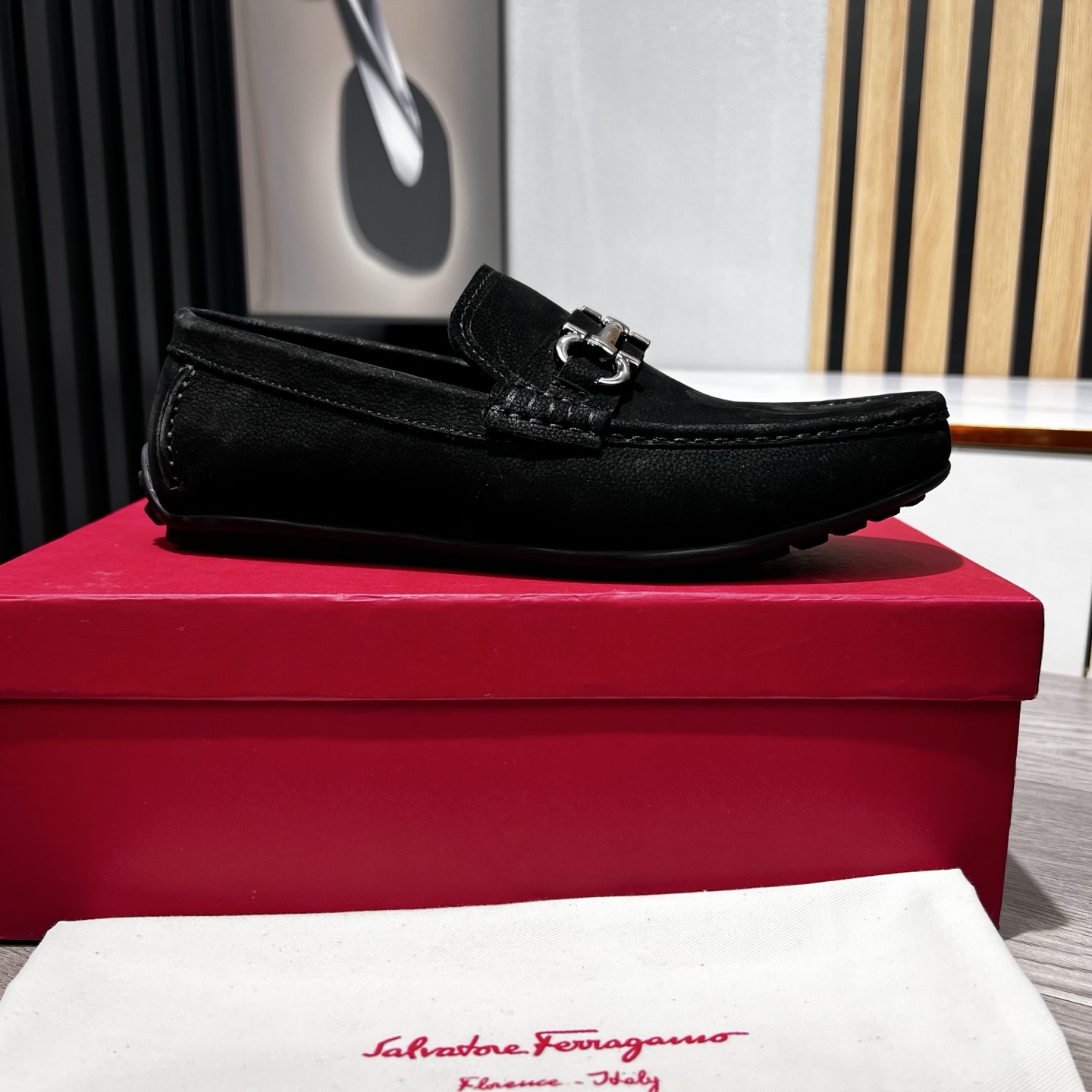 Ferragamo Male Loafers Cow Leather