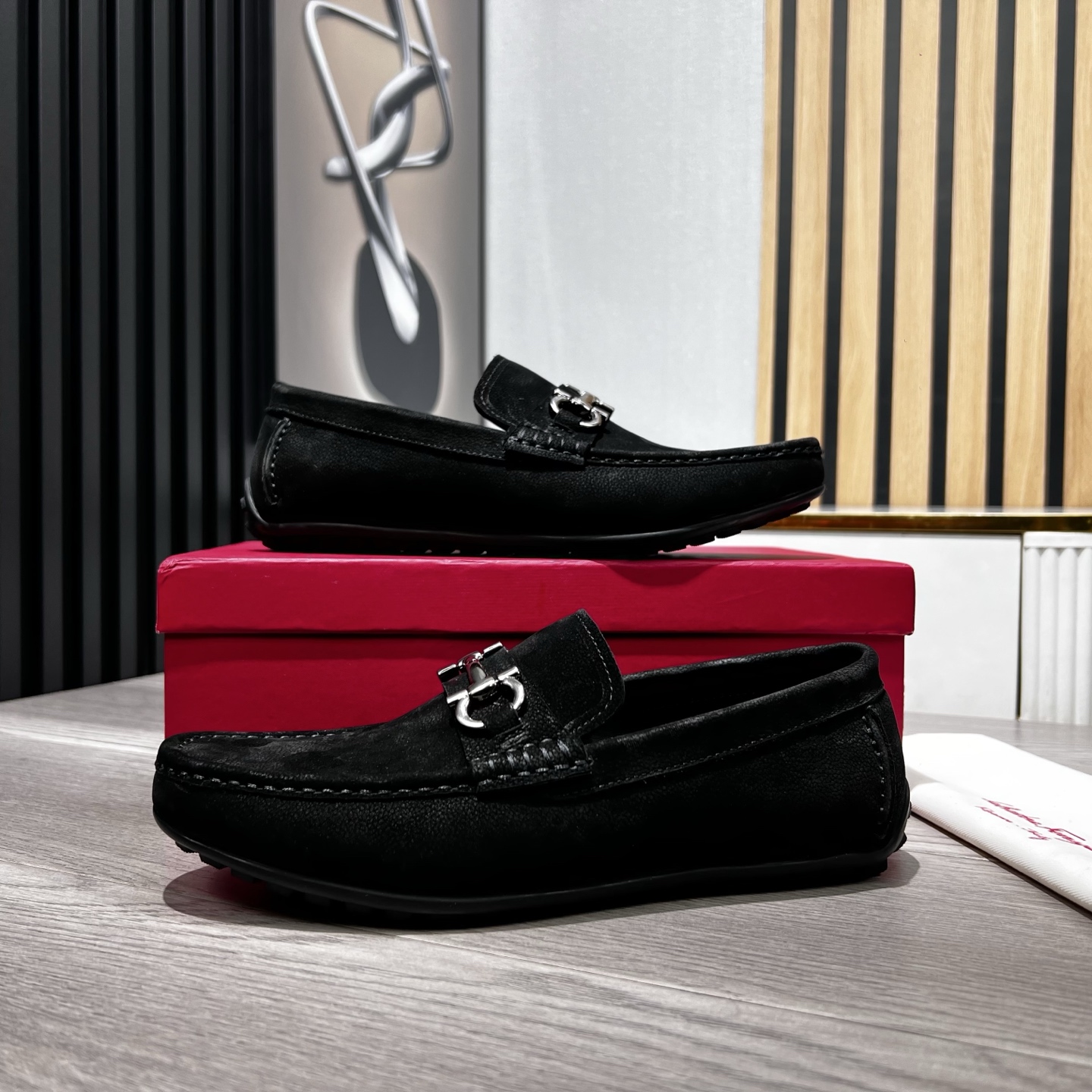 Ferragamo Male Loafers Cow Leather