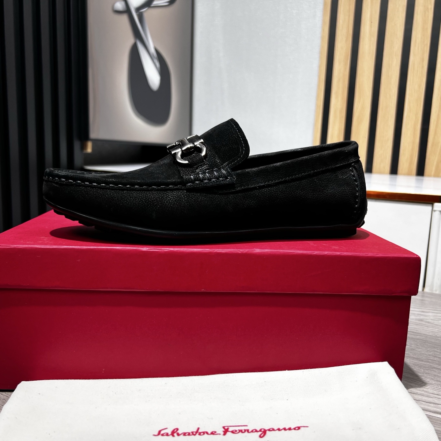 Ferragamo Male Loafers Cow Leather
