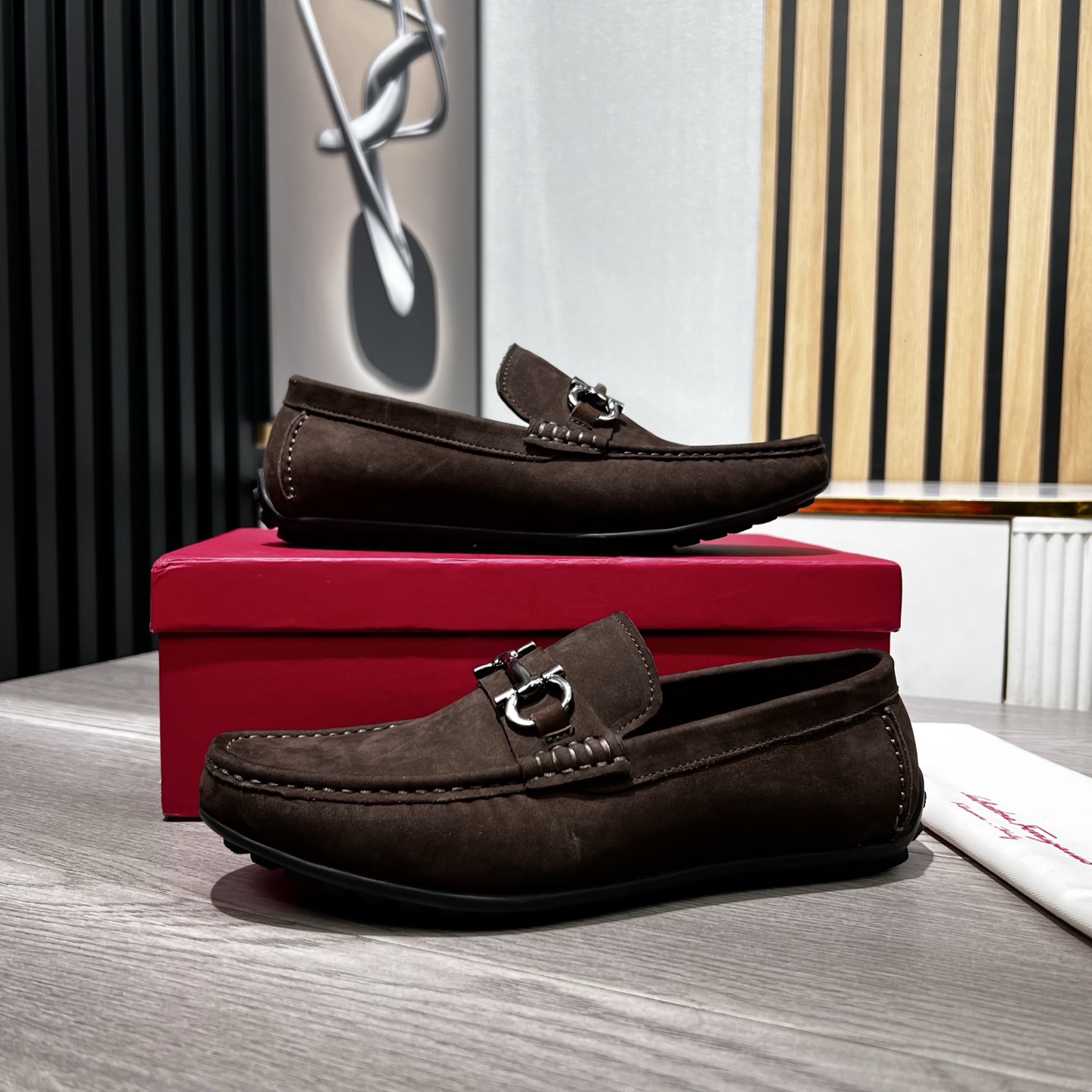 Ferragamo Male Loafers Cow Leather