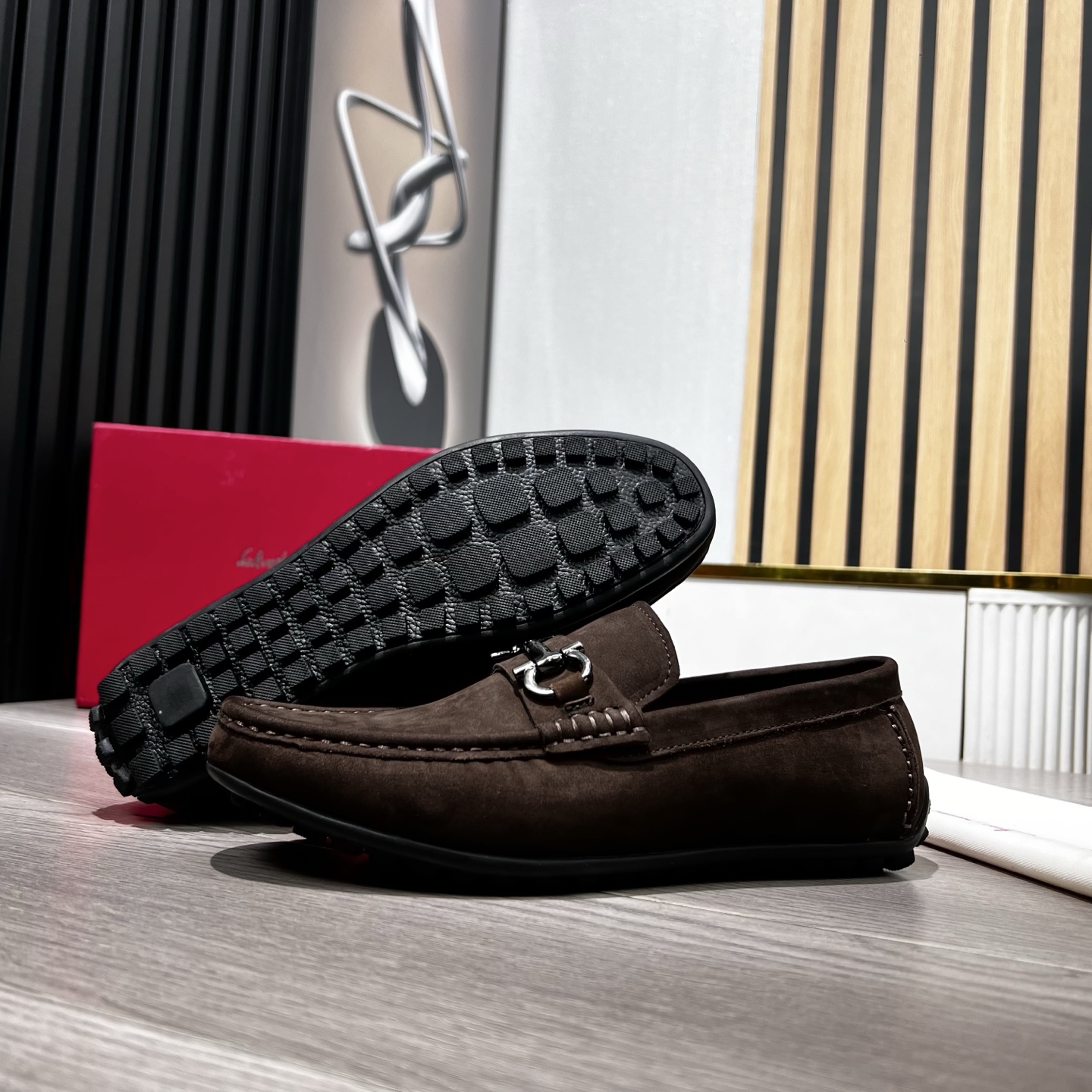 Ferragamo Male Loafers Cow Leather