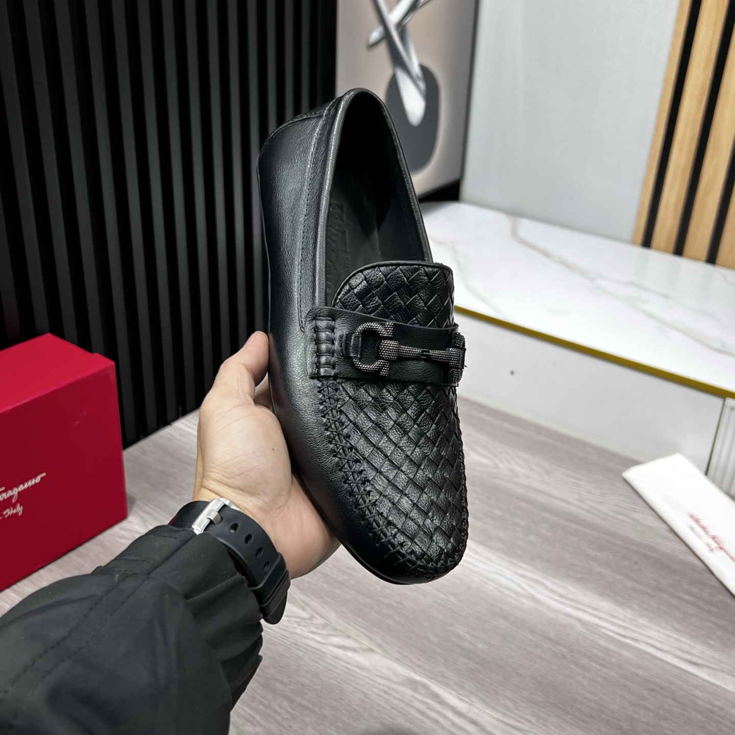 Ferragamo Male Loafers Cow Leather