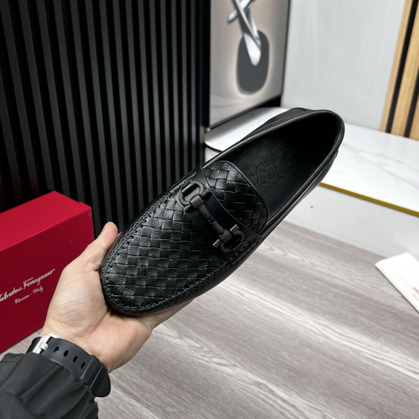 Ferragamo Male Loafers Cow Leather
