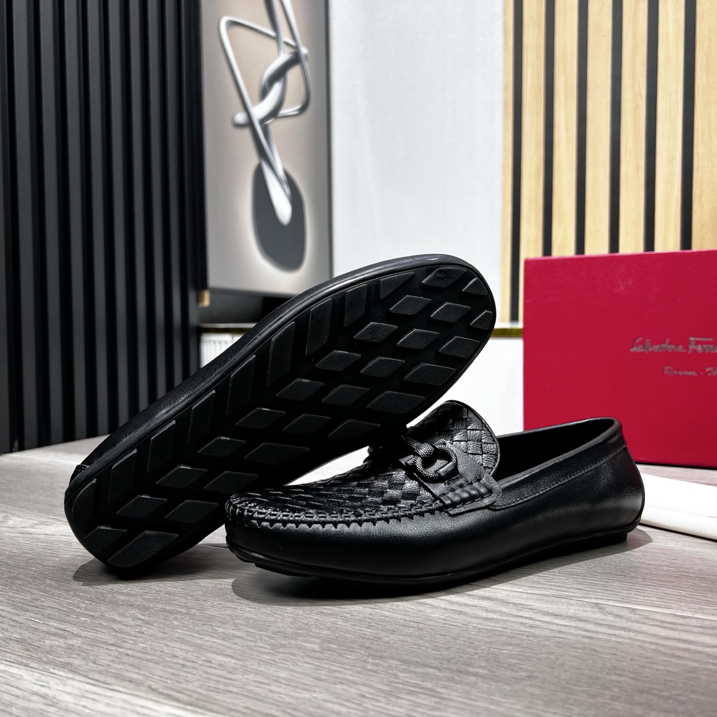 Ferragamo Male Loafers Cow Leather