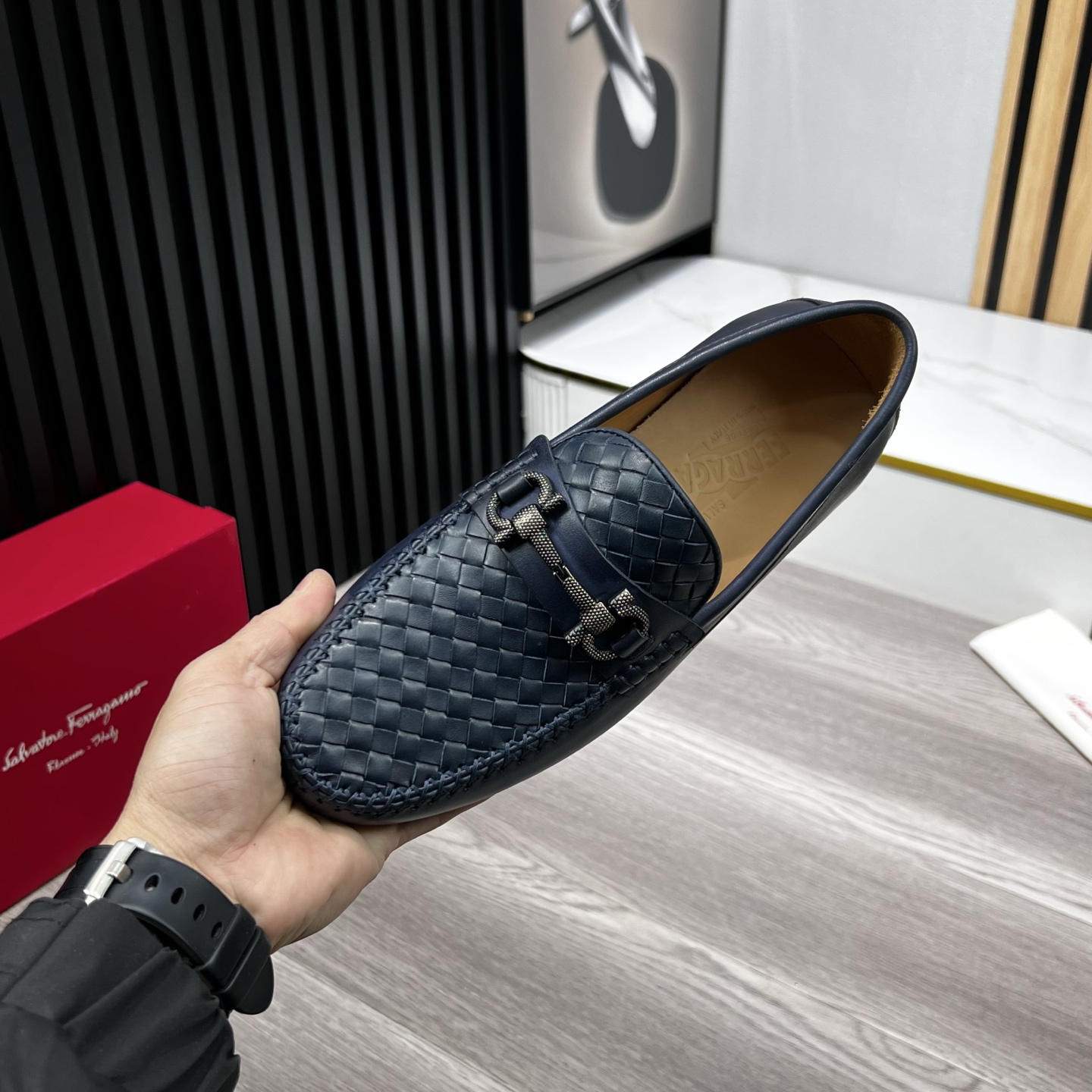 Ferragamo Male Loafers Cow Leather
