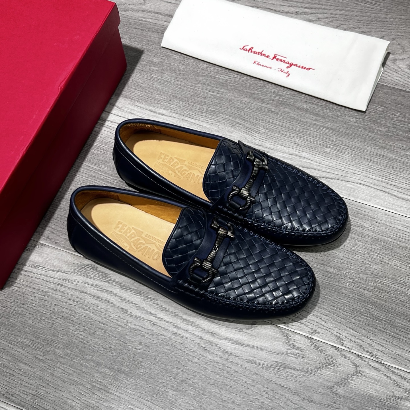 Ferragamo Male Loafers Cow Leather