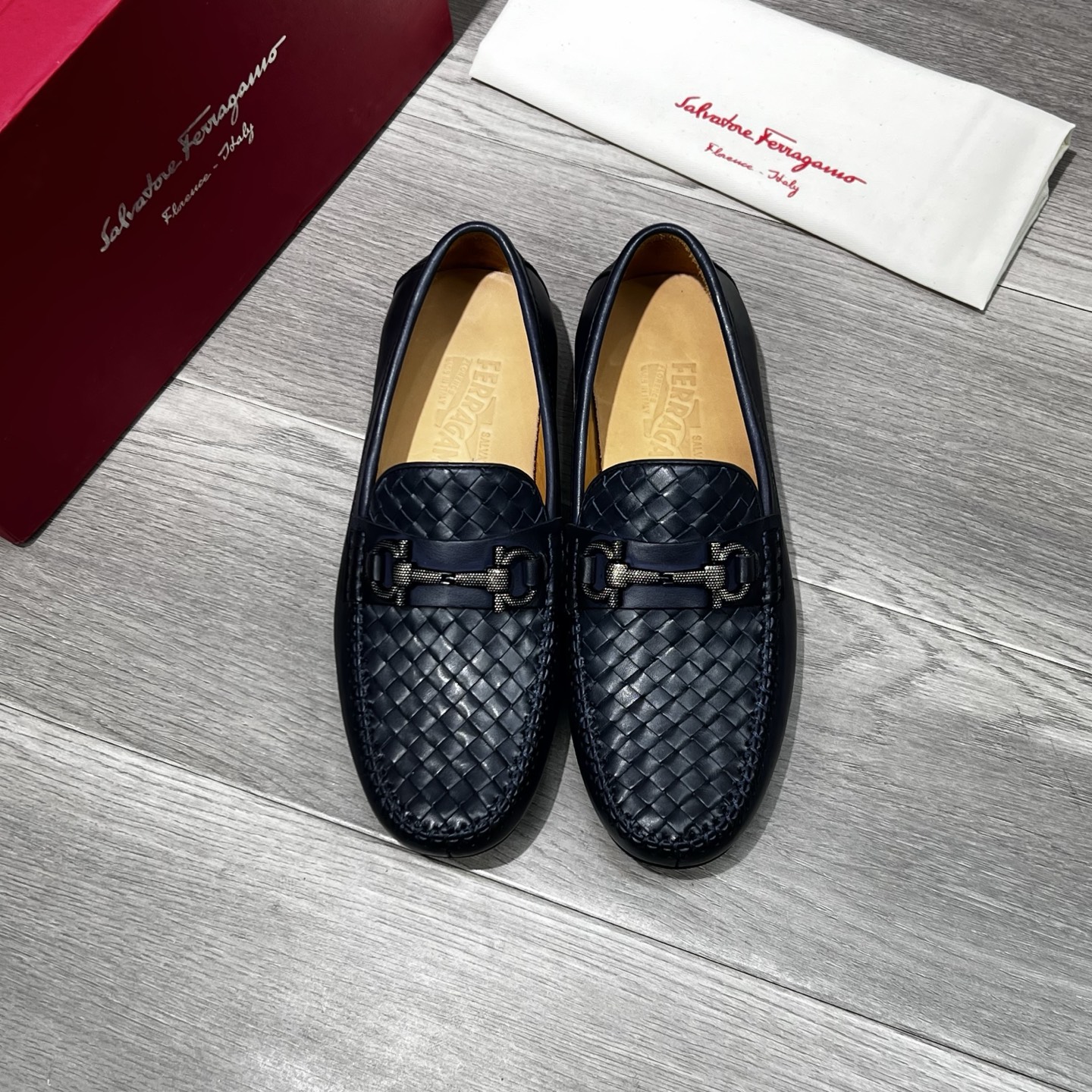 Ferragamo Male Loafers Cow Leather