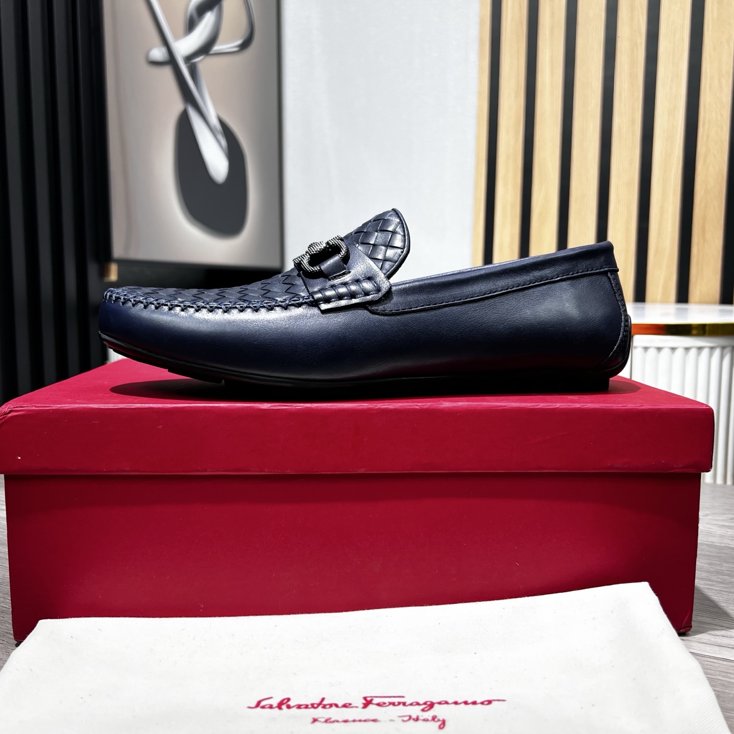 Ferragamo Male Loafers Cow Leather