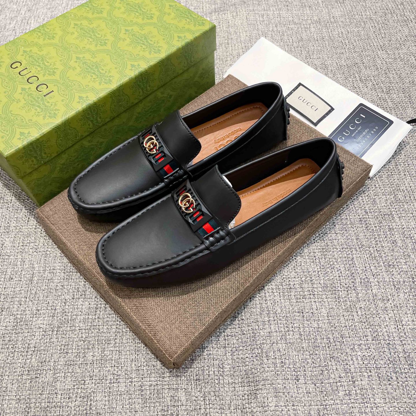 Gucci Loafers Cow Leather Breathable
