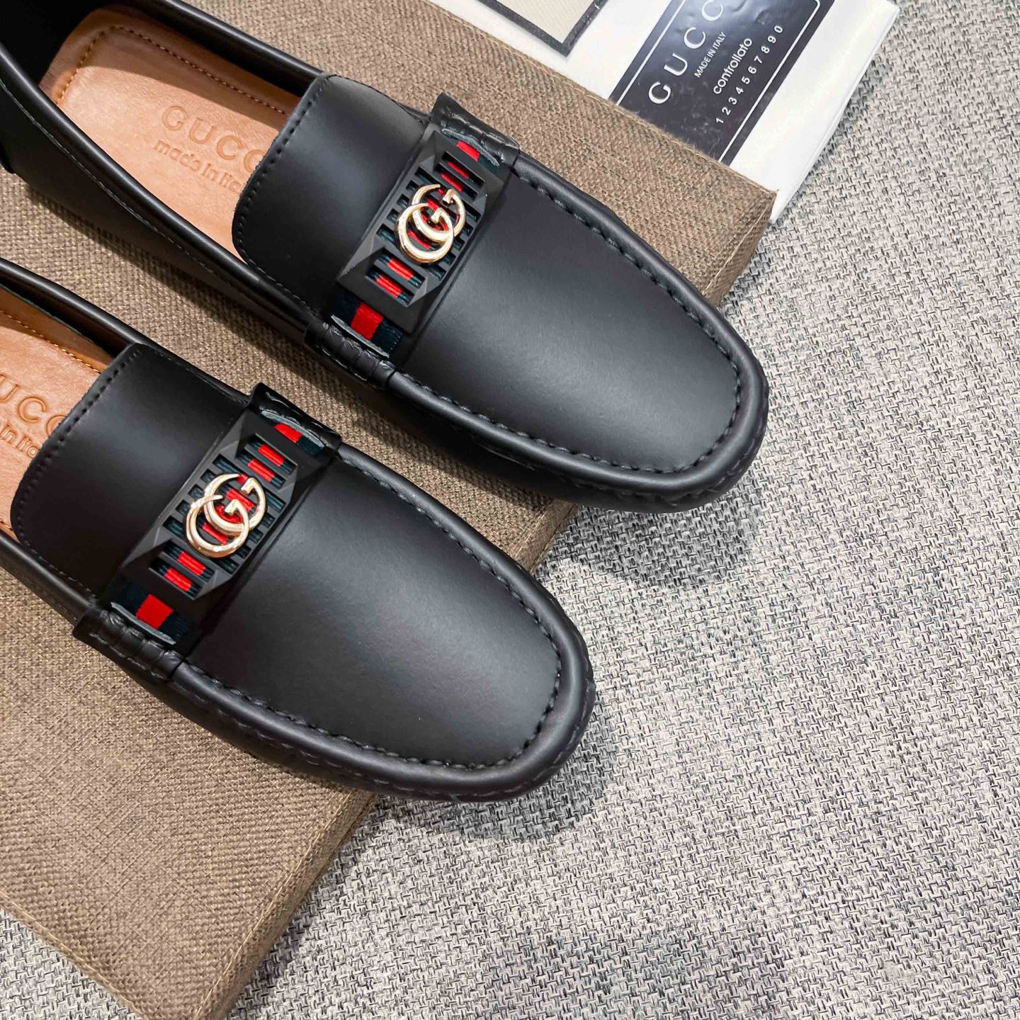 Gucci Loafers Cow Leather Breathable