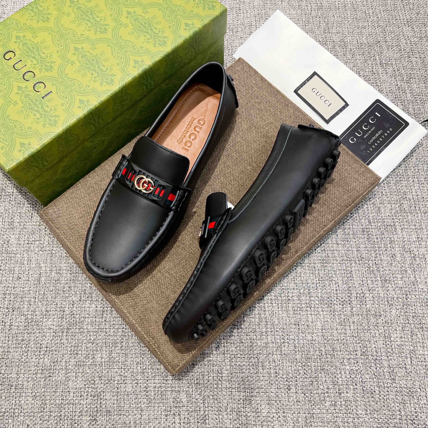 Gucci Loafers Cow Leather Breathable