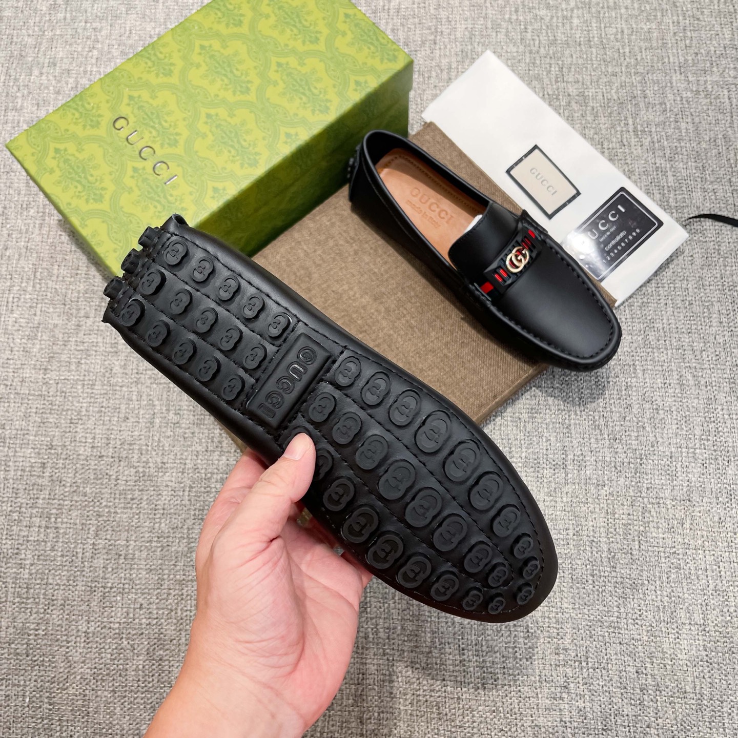 Gucci Loafers Cow Leather Breathable