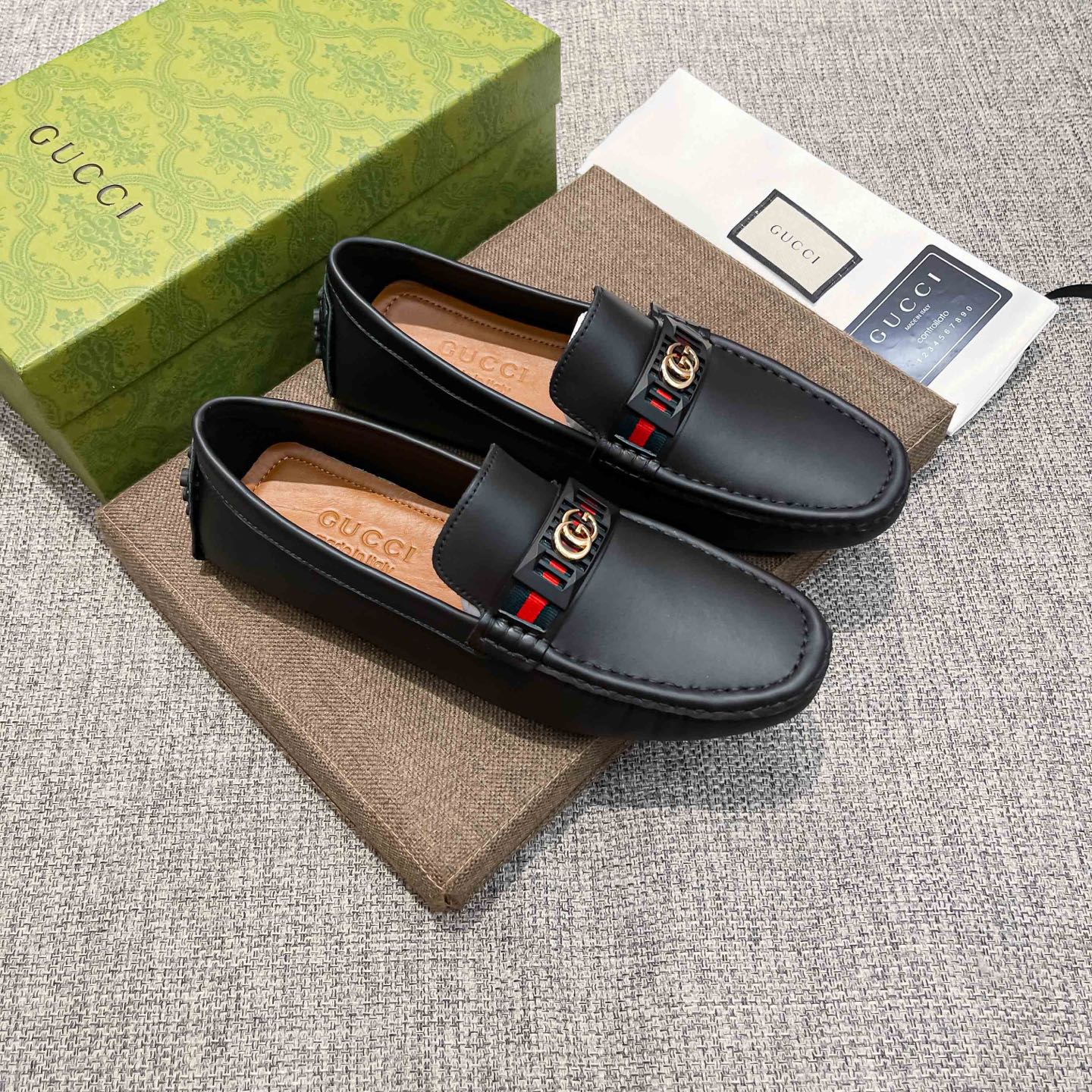Gucci Loafers Cow Leather Breathable
