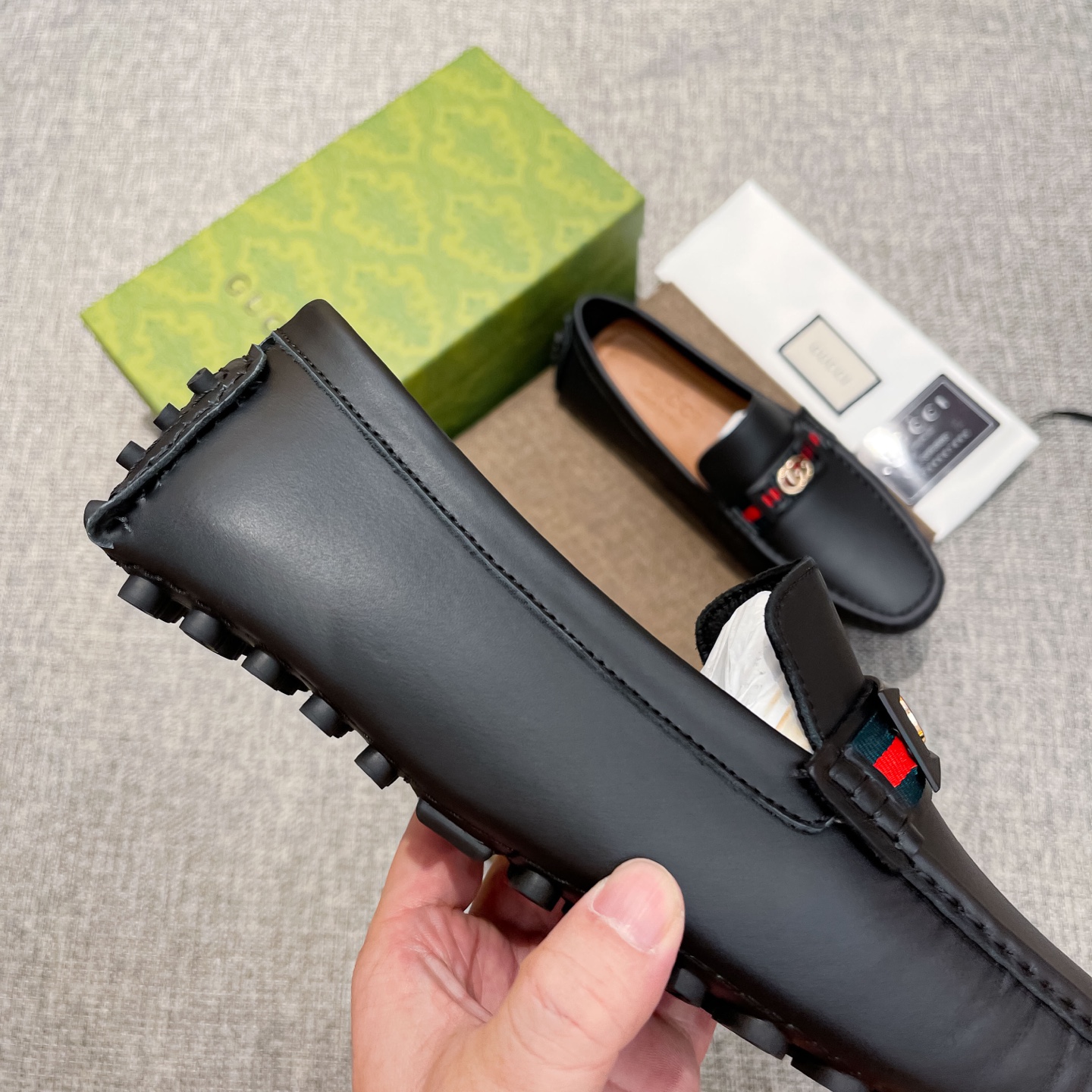 Gucci Loafers Cow Leather Breathable