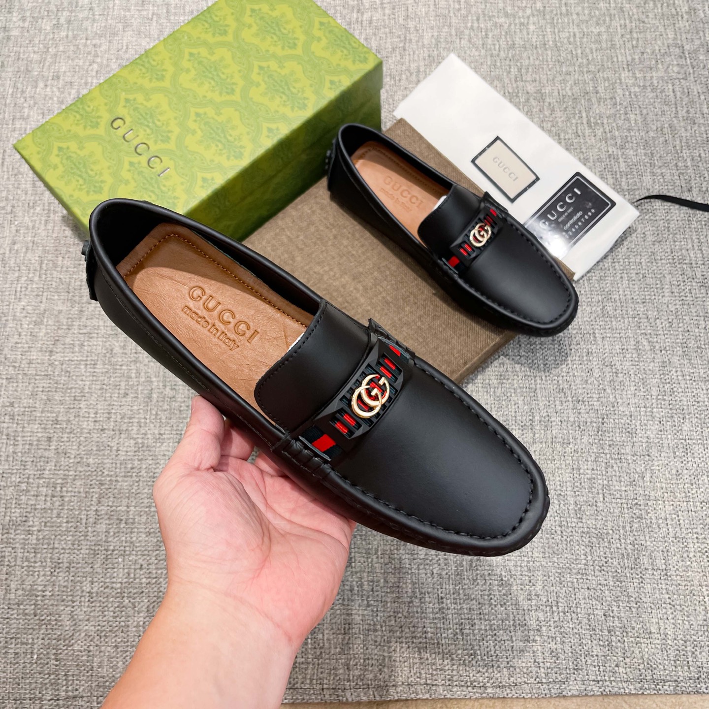Gucci Loafers Cow Leather Breathable
