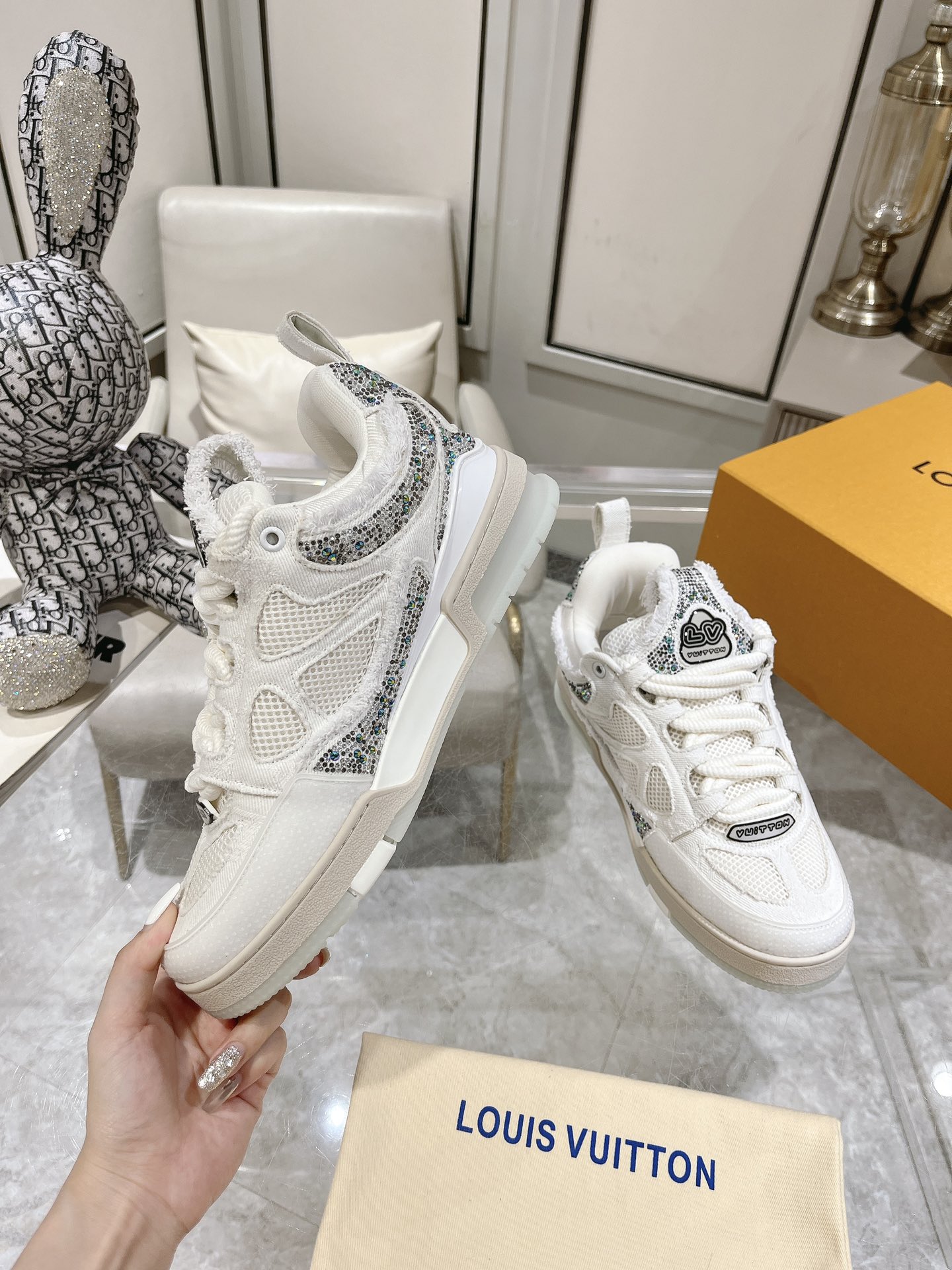 Louis Vuitton Sneakers Mesh M-l-s