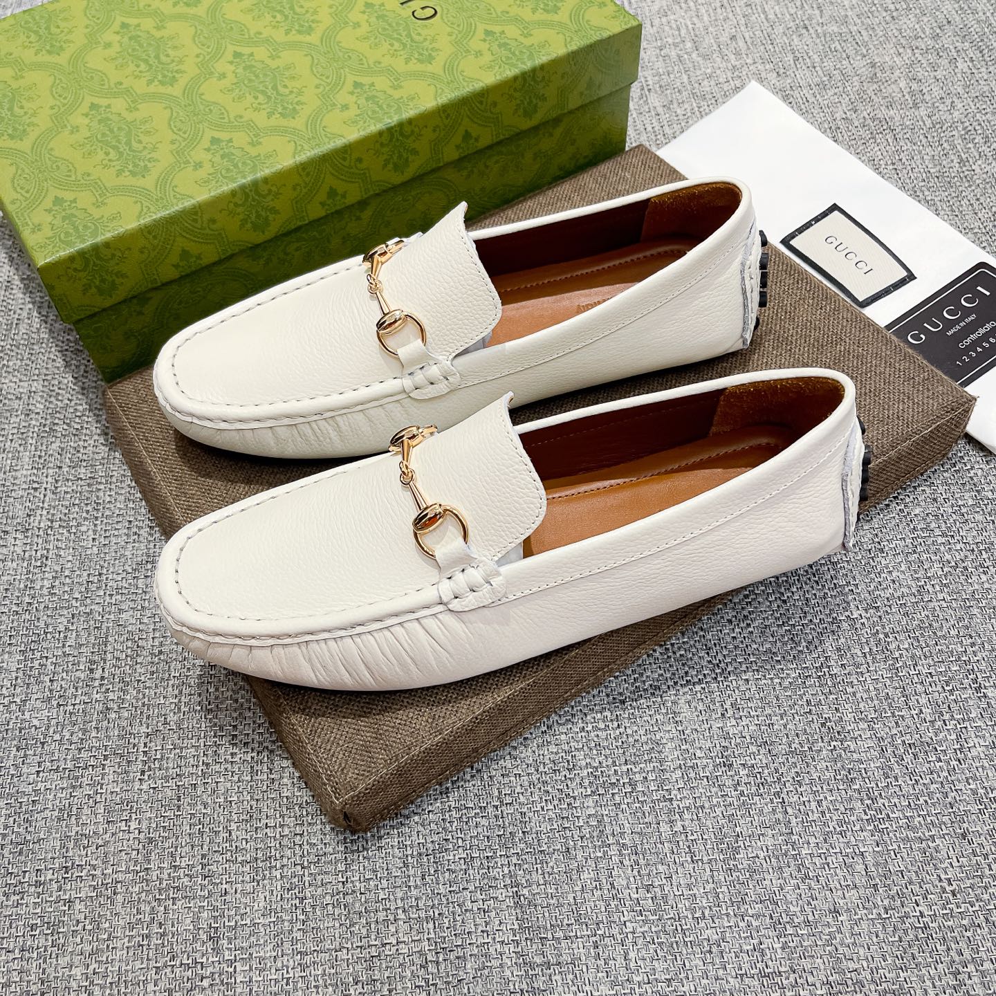 Gucci Male Loafers Cow Leather Breathable
