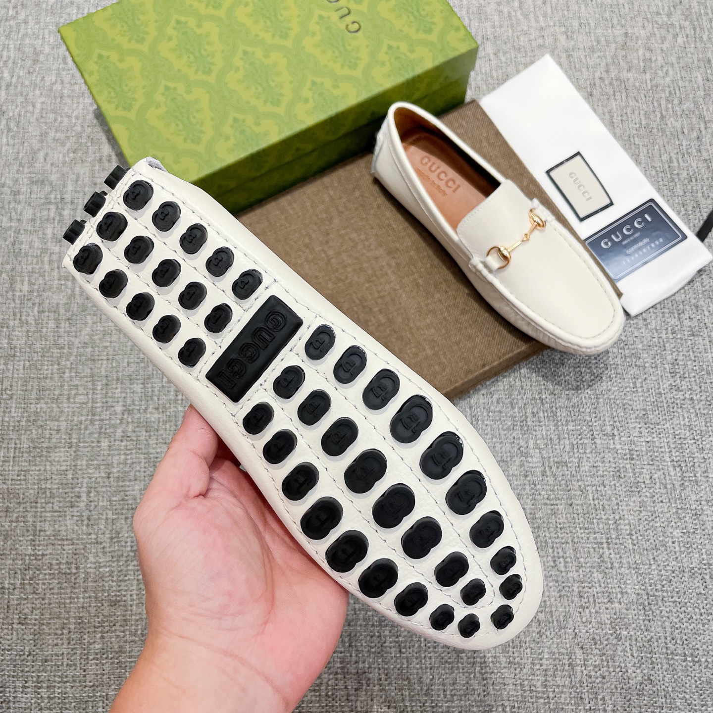Gucci Male Loafers Cow Leather Breathable