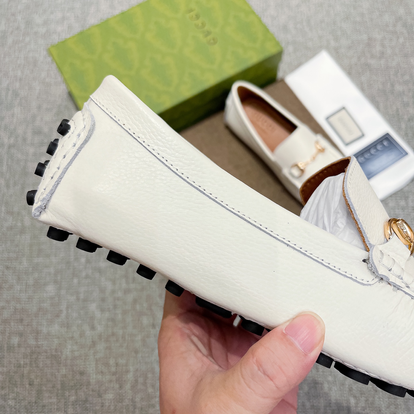 Gucci Male Loafers Cow Leather Breathable