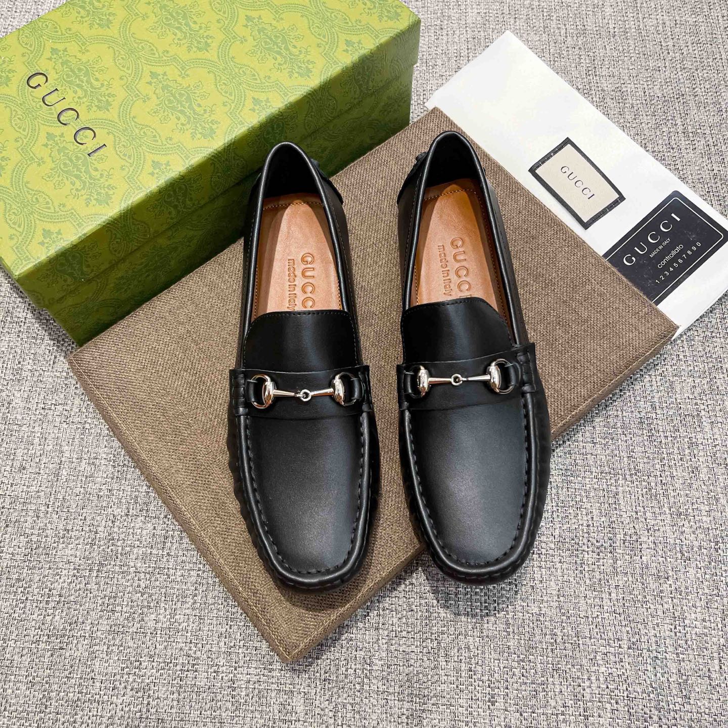 Gucci Male Loafers Cow Leather