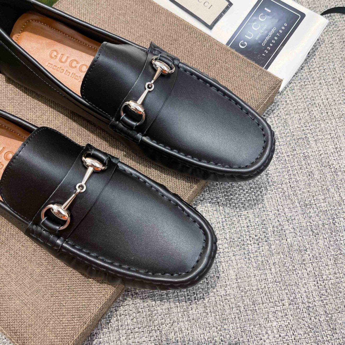 Gucci Male Loafers Cow Leather