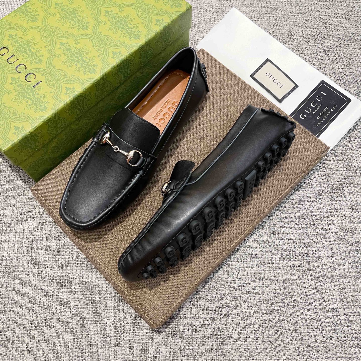 Gucci Male Loafers Cow Leather