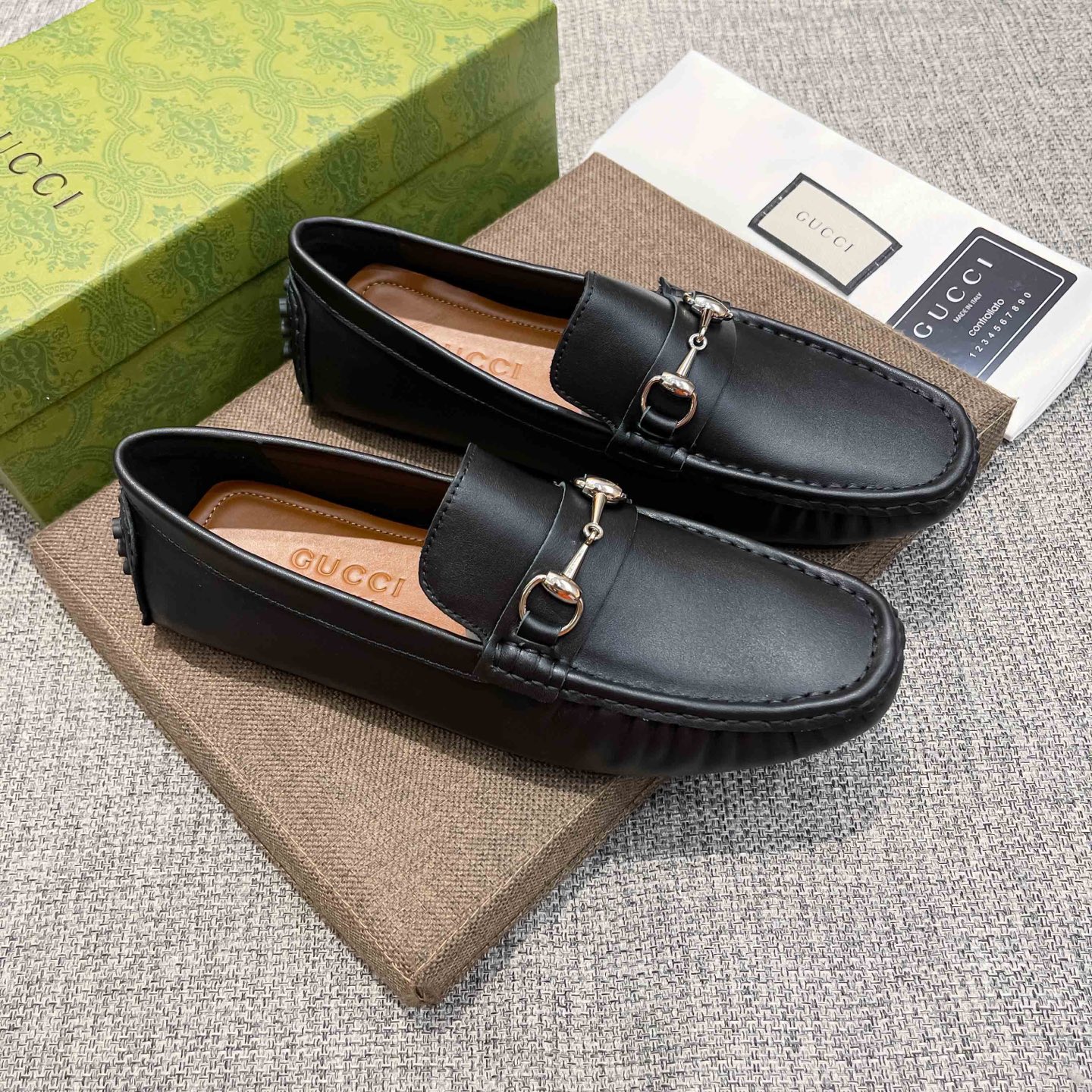 Gucci Male Loafers Cow Leather