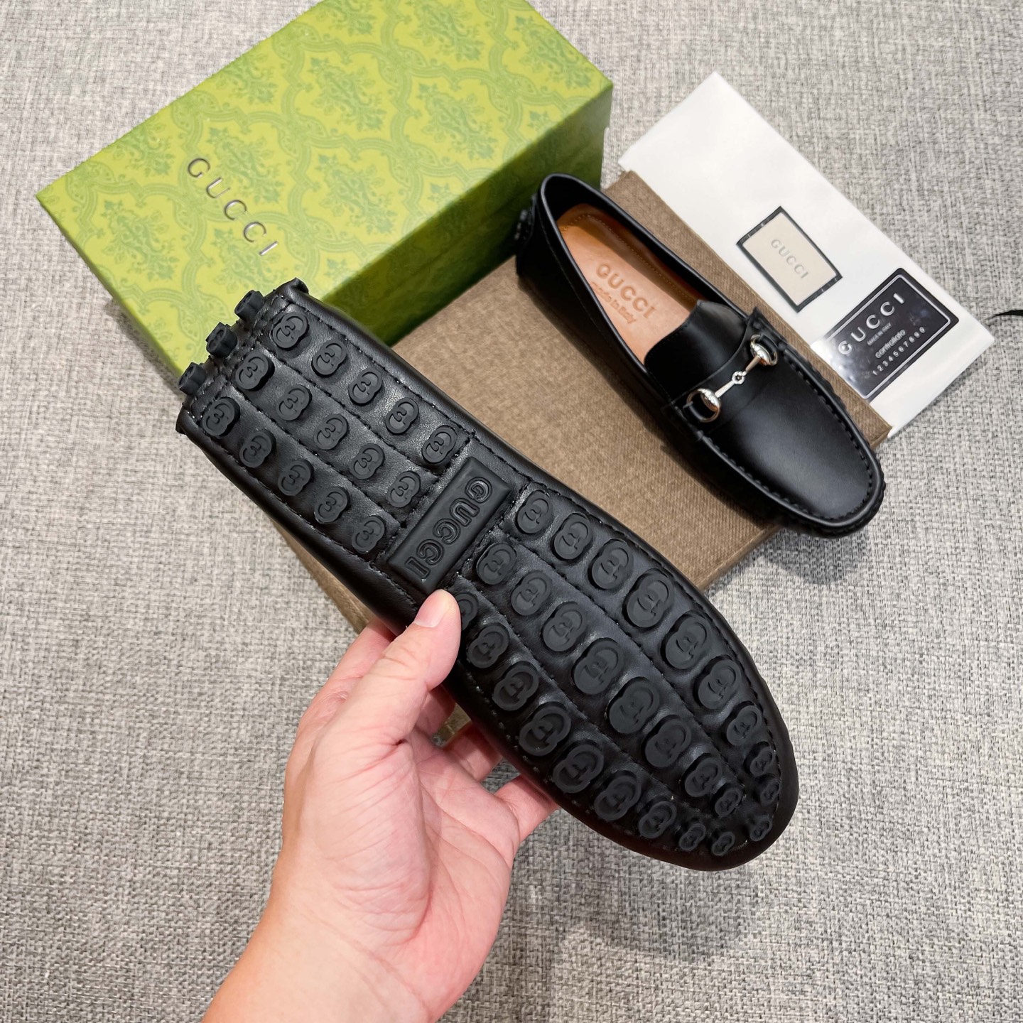 Gucci Male Loafers Cow Leather