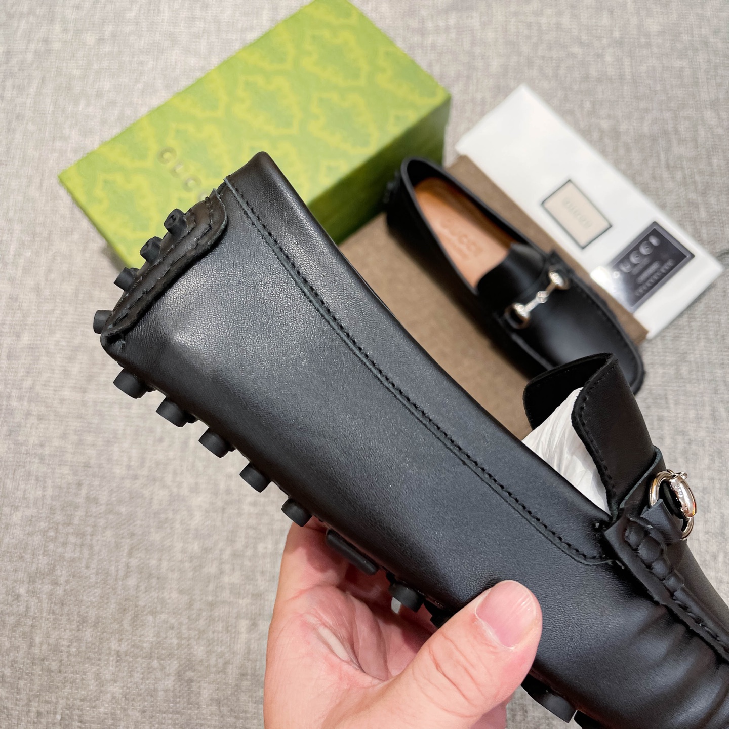 Gucci Male Loafers Cow Leather