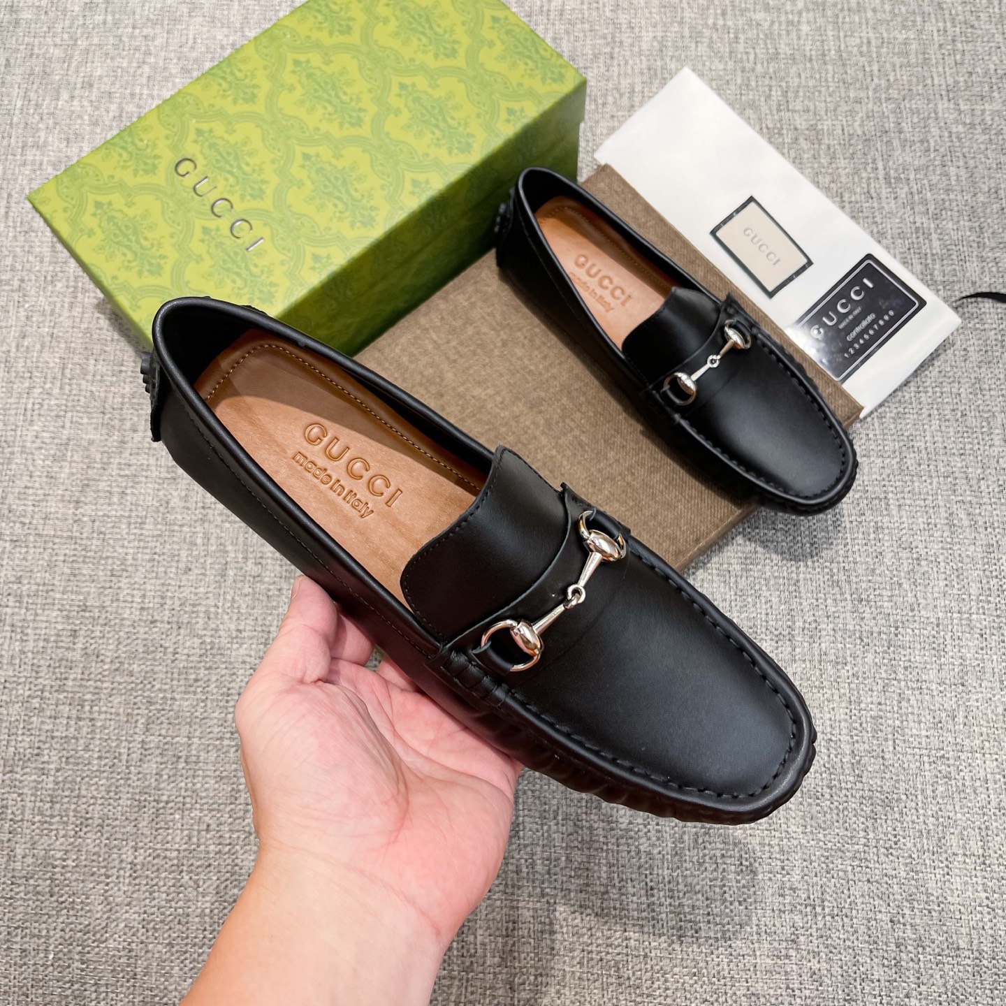 Gucci Male Loafers Cow Leather