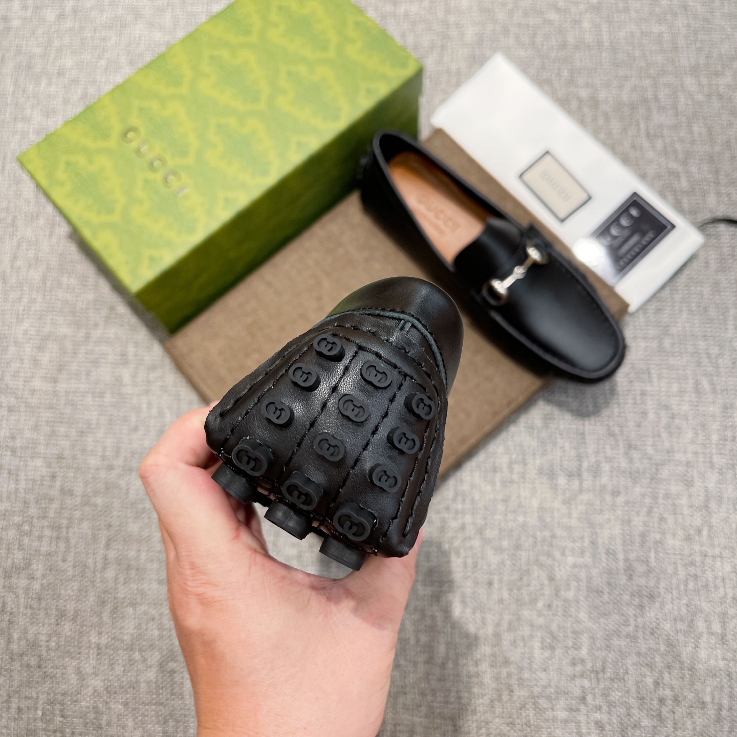 Gucci Male Loafers Cow Leather