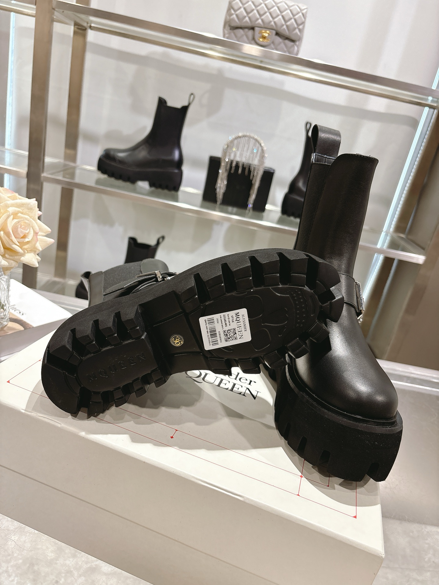 Alexander Mcqueen Male Basic Shoes Black M-s