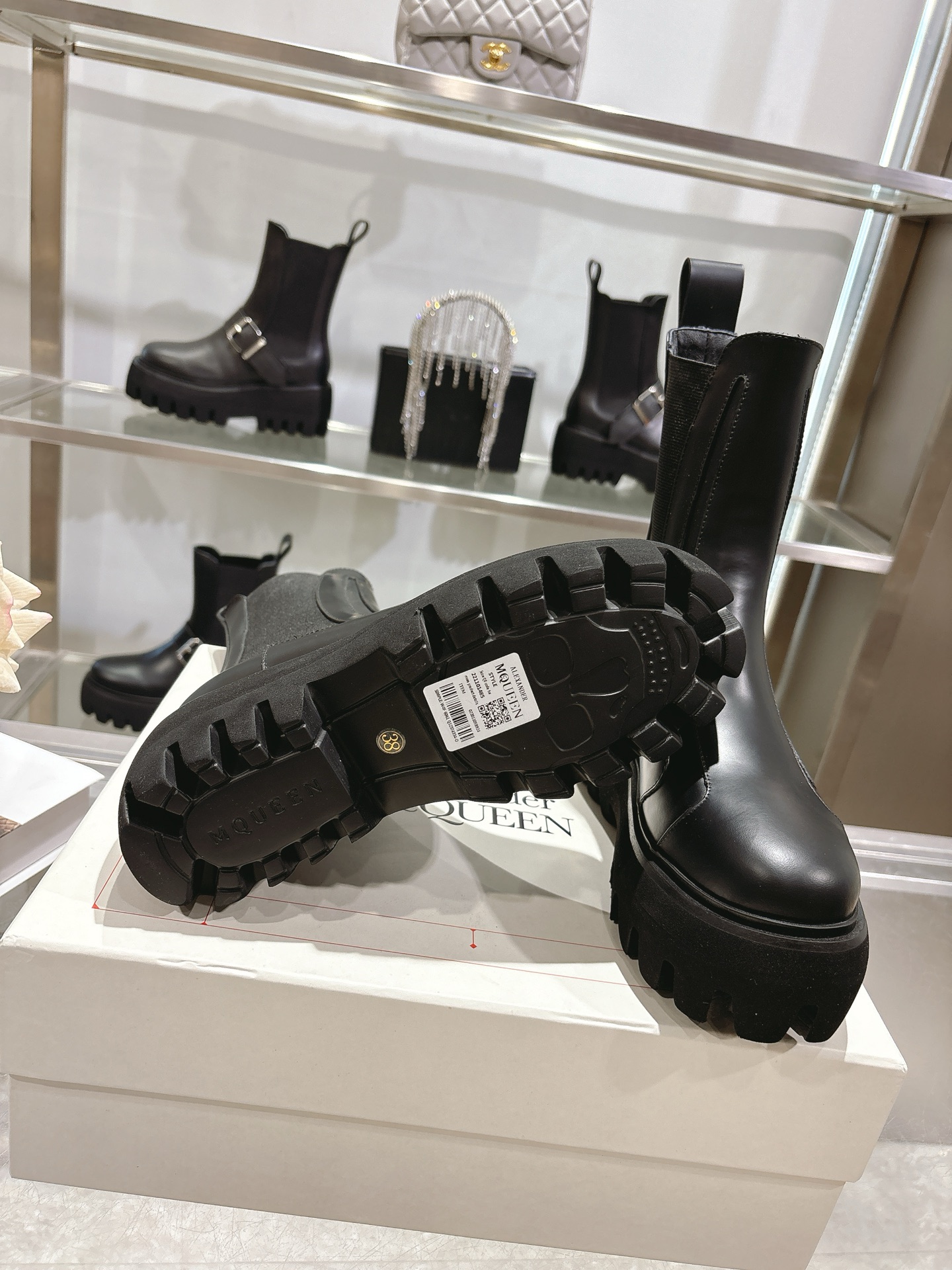 Alexander Mcqueen Male Basic Shoes Black M-s