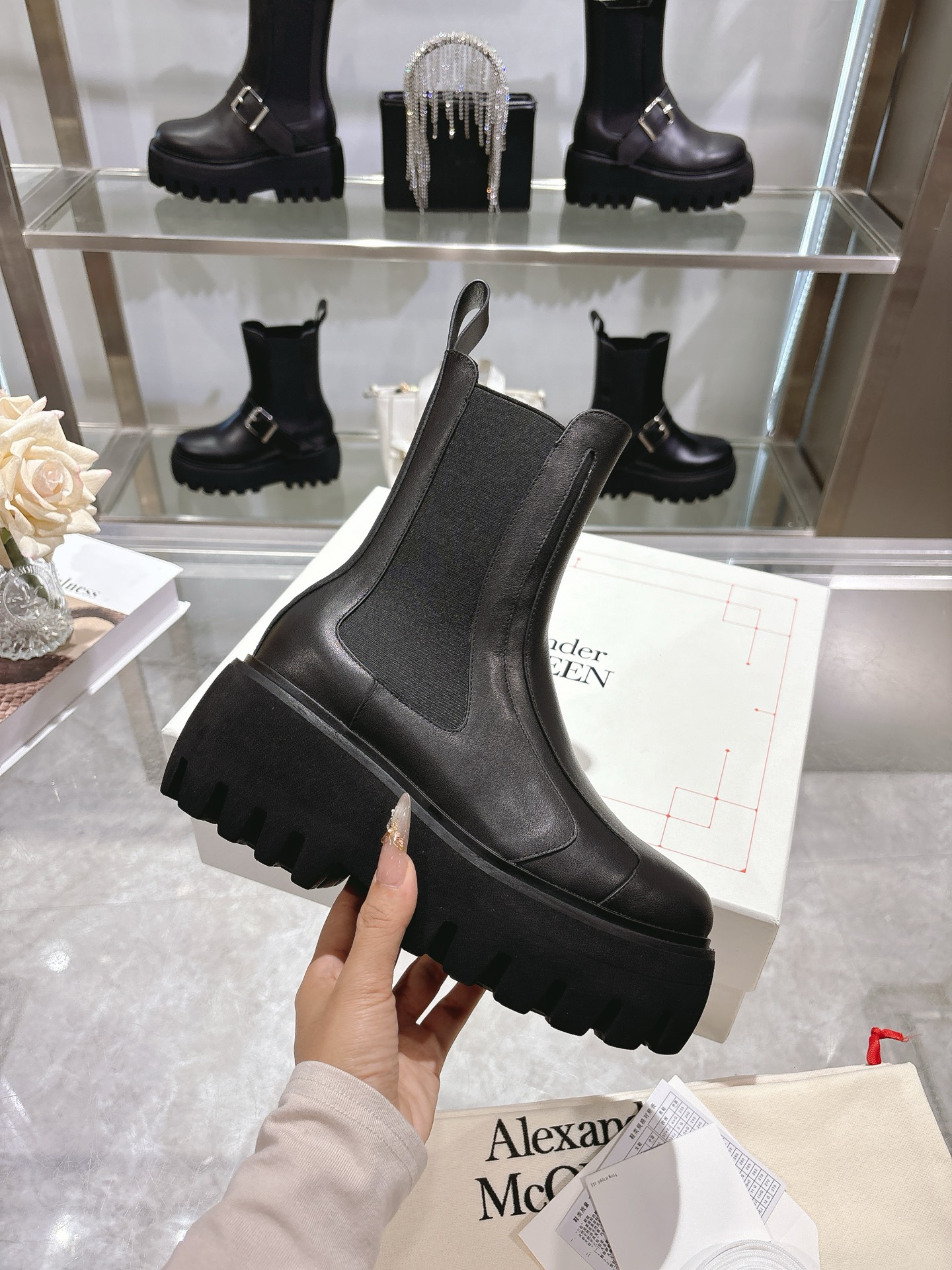Alexander Mcqueen Male Basic Shoes Black M-s