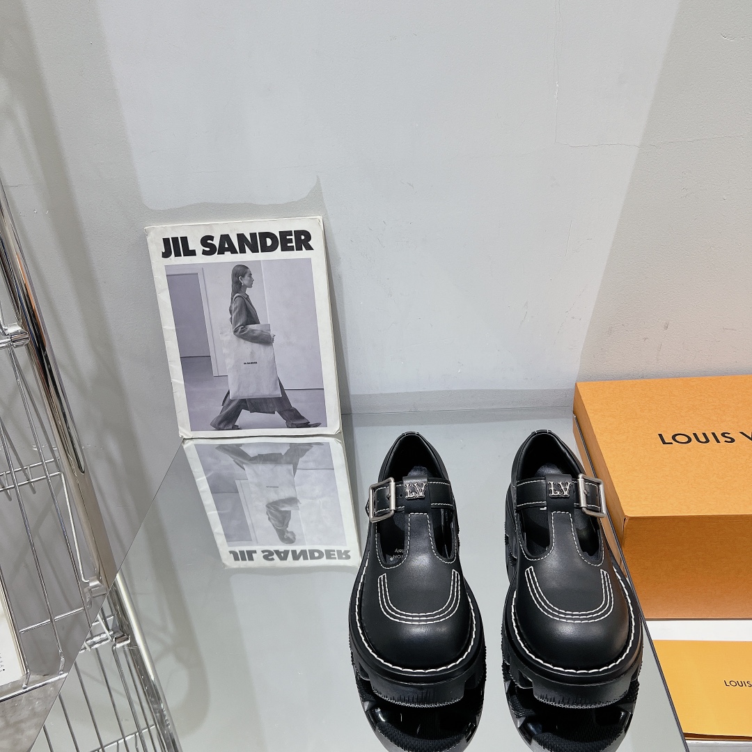 Louis Vuitton Male Leather Shoes Cow Leather M-l-s