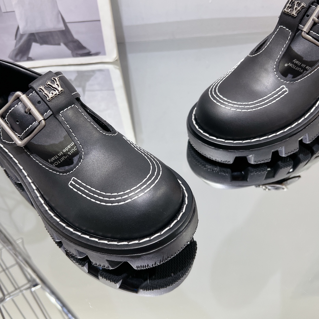 Louis Vuitton Male Leather Shoes Cow Leather M-l-s