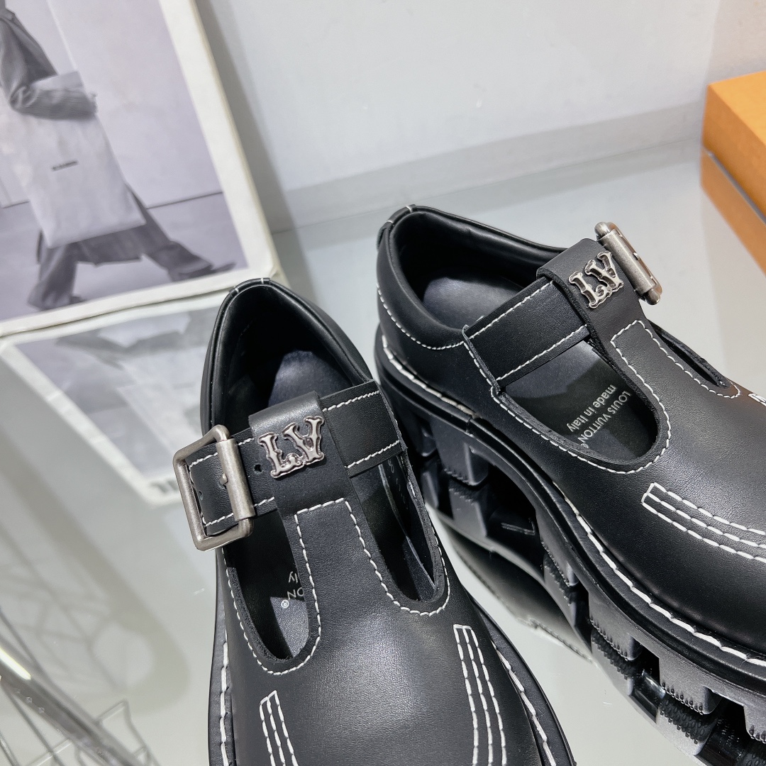 Louis Vuitton Male Leather Shoes Cow Leather M-l-s